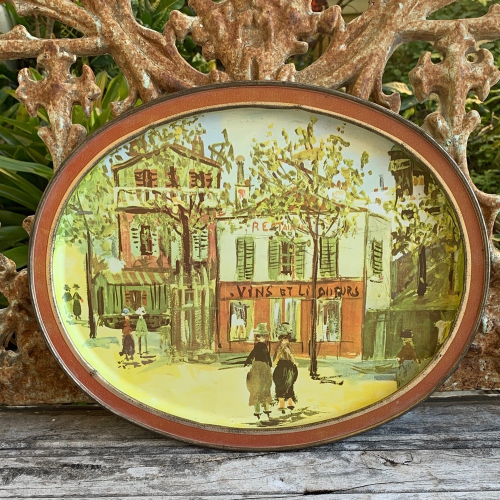 Vintage Scenic Art Plate “Petite Cafe” by Maurice Utrillo - Picture 9 of 9